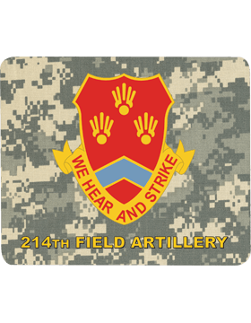 214th Field Artillery mouse pad - Saunders Military Insignia
