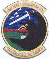 21st Test and Evaluation Squadron and Evaluation Patch - Saunders Military Insignia