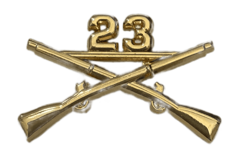 23rd Infantry Officer Regimental Branch Of Service Insignia Badge - Saunders Military Insignia