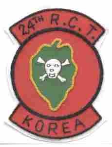 24th Regimental Combat Teams Korea Patch, Handmade