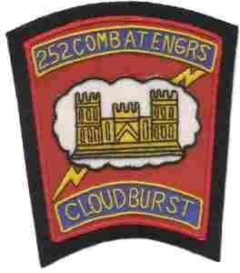 252nd Engineer Battalion Custom made Cloth Patch