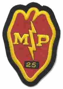 25th Division Mounted Patrol Company Patch, Handmade