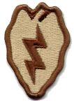 25th Infantry Division Patch, Desert Subdued - Saunders Military Insignia