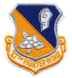 27th Fighter Wing Shield Patch