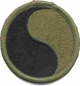 29th Infantry Division Subdued patch