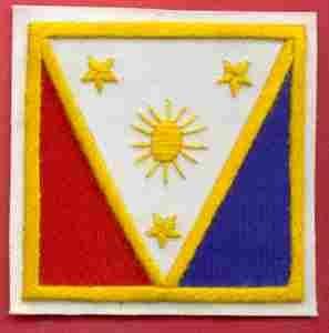 2nd Filipino Unit Patch, Handmade - Saunders Military Insignia