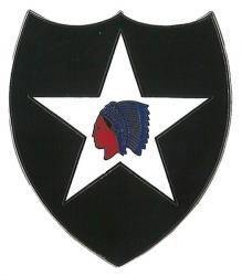 2nd Infantry Division Combat Service Badge Metal Badge