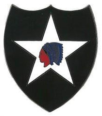2nd Infantry Division Combat Service Badge Metal Badge - Saunders Military Insignia