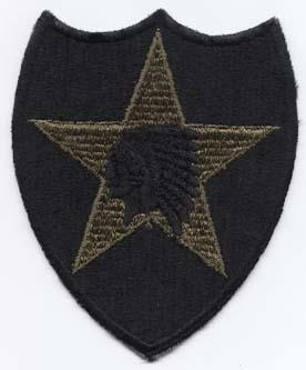 2nd Infantry Division, Subdued Cloth Patch - Saunders Military Insignia