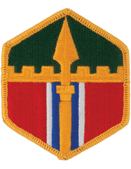 301st Maneuver Enhancement Brigade Full Color Merrow Border Patch - Saunders Military Insignia
