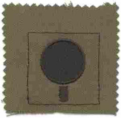 320th Field Artillery, 101st Airborne Division Subdued Cloth Helmet Cover - Saunders Military Insignia