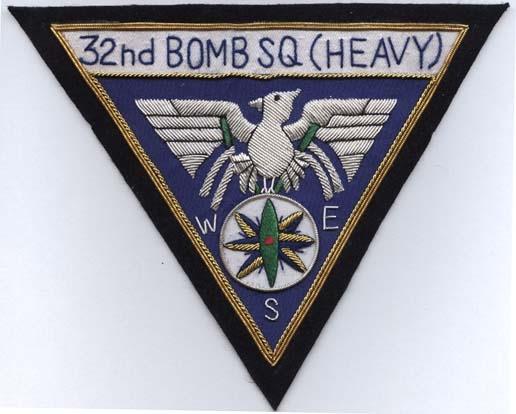 32nd Bombardment Squadron Custom Hand Crafted Patch