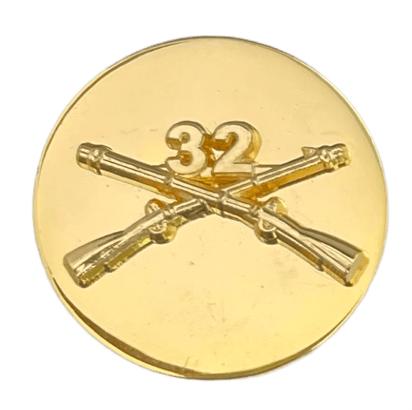 32nd Infantry Enlisted Regimental Branch Of Service Insignia Badge