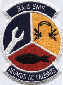 33rd Equipment Maintenance Squadron Patch - Saunders Military Insignia