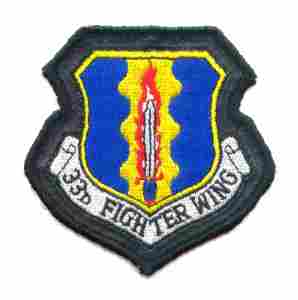 33rd Fighter Squadron Patch
