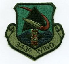 343rd Wing Subdued Patch - Saunders Military Insignia