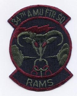 34th AMU Fighter Squadron Subdued Patch
