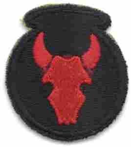 34th Infantry Division Patch (also Cmd. HQ), Authentic Repr Cut Edge - Saunders Military Insignia
