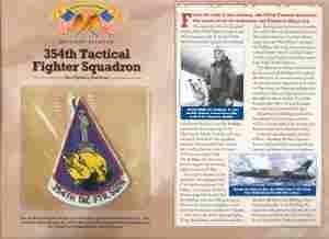 354th Tactical Fighter Patch and Ref. Card - Saunders Military Insignia