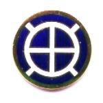 35th Infantry Division metal hat pin