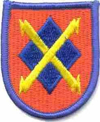 35th Signal Brigade -1st design Beret Flash - Saunders Military Insignia
