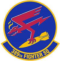 389th Fighter Squadron custom made patch