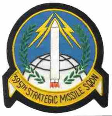 395th Strategic Missile Squadron Custom crafted handmade patch - Saunders Military Insignia
