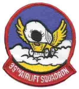 39th Airlift Squadron Patch – Saunders Military Insignia