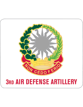 3rd Air Defense Artillery mouse pad - Saunders Military Insignia