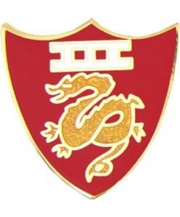 3rd Amphibious Corps metal hat pin