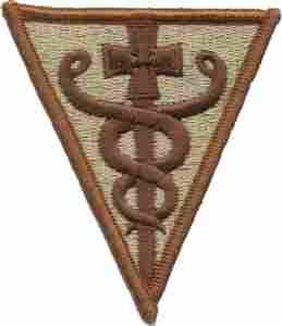 3rd Medical Command Patch, Desert Subdued - Saunders Military Insignia