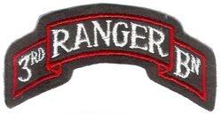 3rd Ranger Battalion Patch Embroidery On Felt