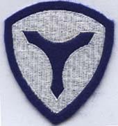3rd Service Command cloth patch in felt - Saunders Military Insignia