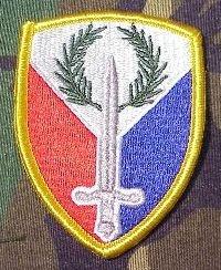 401st Support Brigade Full Color Merrowed Border - Saunders Military Insignia