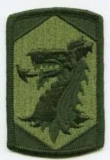 404th Chemical Brigade subdued Patch - Saunders Military Insignia