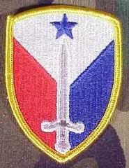 407th Support Brigade Full Color Merrowed Border - Saunders Military Insignia
