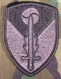 411th Support Brigade Army ACU Patch with Velcro