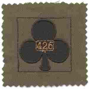 426th Support Battalion, 101st Airborne Division, Subdued Cloth Helmet Cover - Saunders Military Insignia