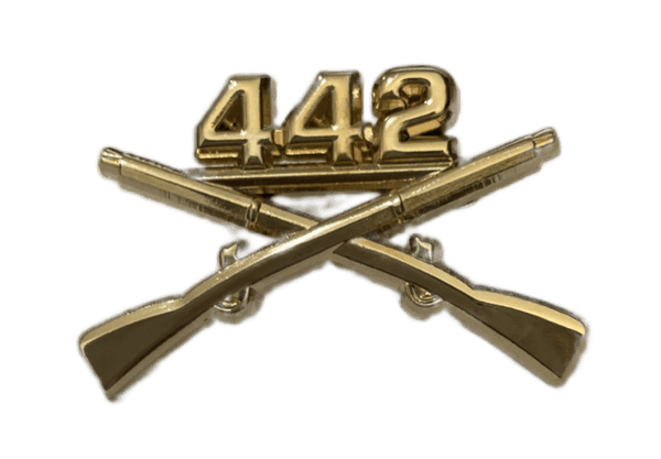 442nd Infantry Officer Regimental Branch Of Service Insignia Badge
