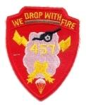 457th Airborne Parachute Field Artillery Custom made Cloth Patch