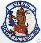 4758th Defense Support Evaluation Patch