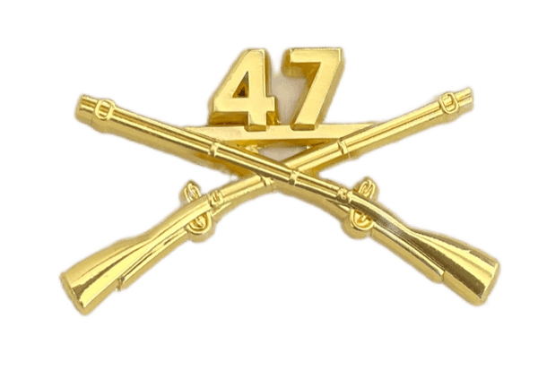 47th Infantry Officer Regimental Branch Of Service Insignia Badge
