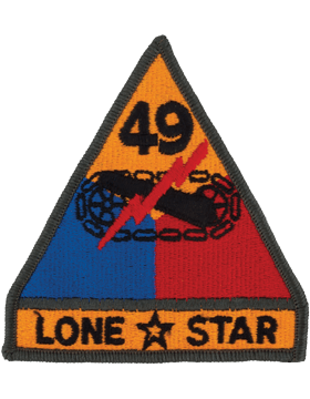 49th Armored Division Patch with Tab