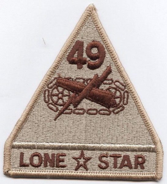 49th Armored Division with Tab Desert Patch