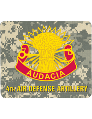4th Air Defense Artillery mouse pad - Saunders Military Insignia