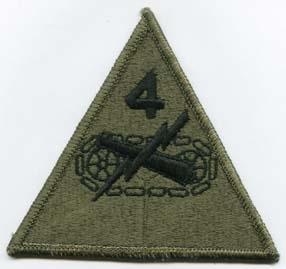 4th Armored Division Subdued patch