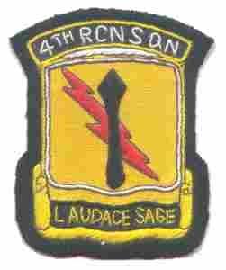 4th Cavalry Reconnaissance Squadron hand crafted patch