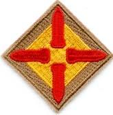 4th Coast Artillery District Patch,1.50x1.50 - Saunders Military Insignia