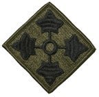 4th Infantry Division Subdued patch - Saunders Military Insignia