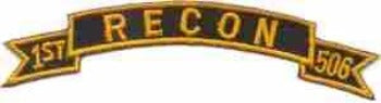 506th Reconnaissance 1st Battalion Scroll Tab